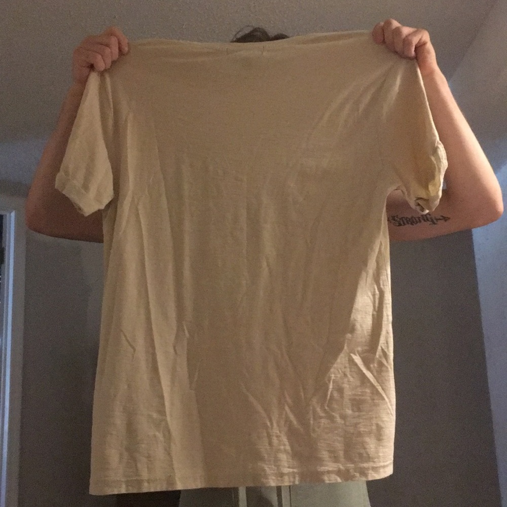 Beige Forever 21 Men’s Pocket Tee - Picture 2 of 4